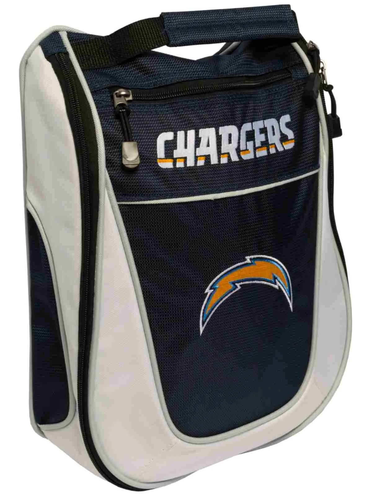 Los Angeles Chargers Team Golf Navy White Zippered Carry-On Golf Shoes Travel Bag