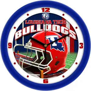 Louisiana Tech Wall Clock - Football Helmet