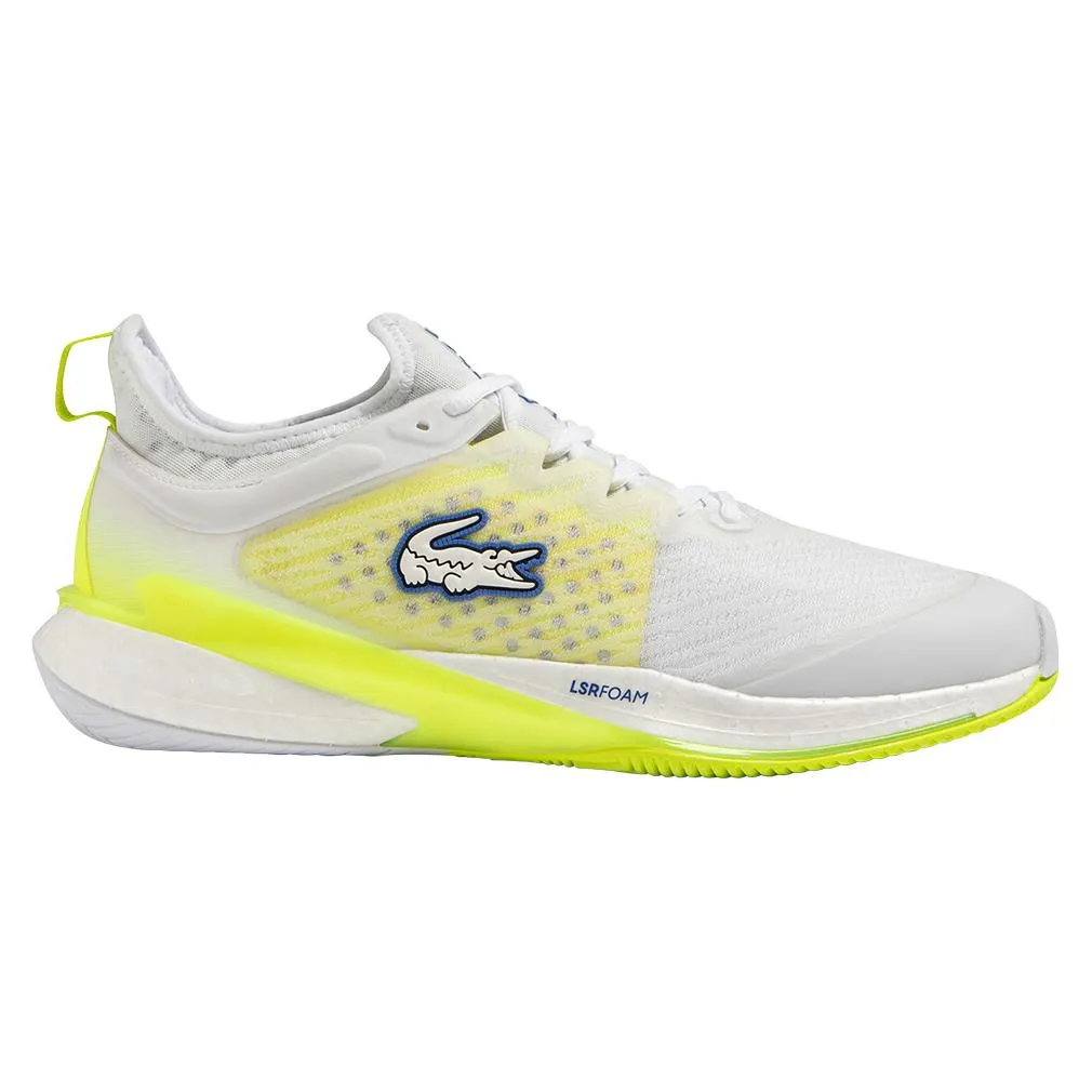 Men's AG-LT23 Lite Tennis Shoes White and Yellow