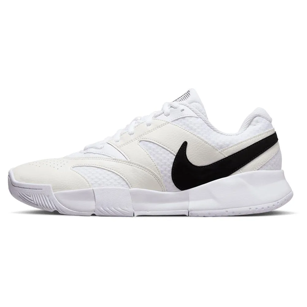 Men's Court Lite 4 Tennis Shoes White and Black