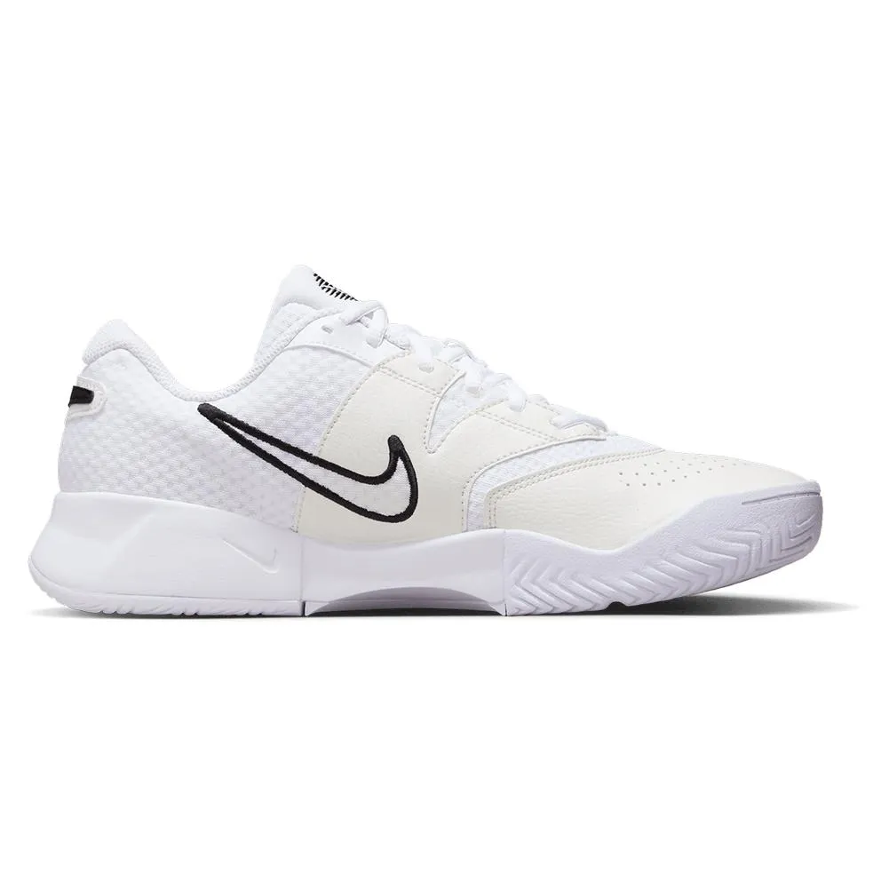 Men's Court Lite 4 Tennis Shoes White and Black