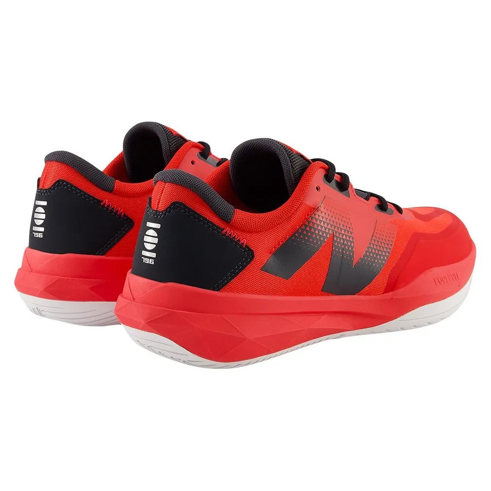 Men's FuelCell 796v4 D Width Tennis Shoes Team Red and Phantom