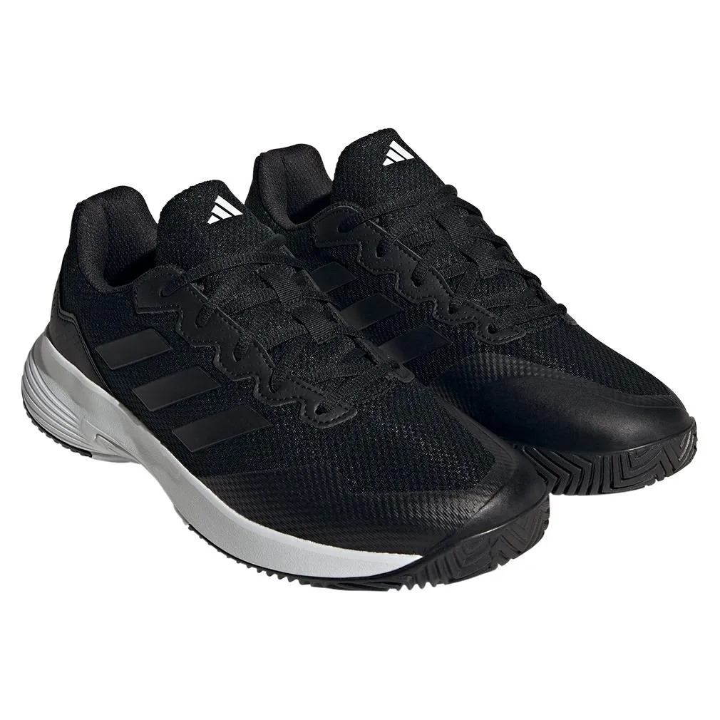 Mens Gamecourt 2 Tennis Shoes Black and White