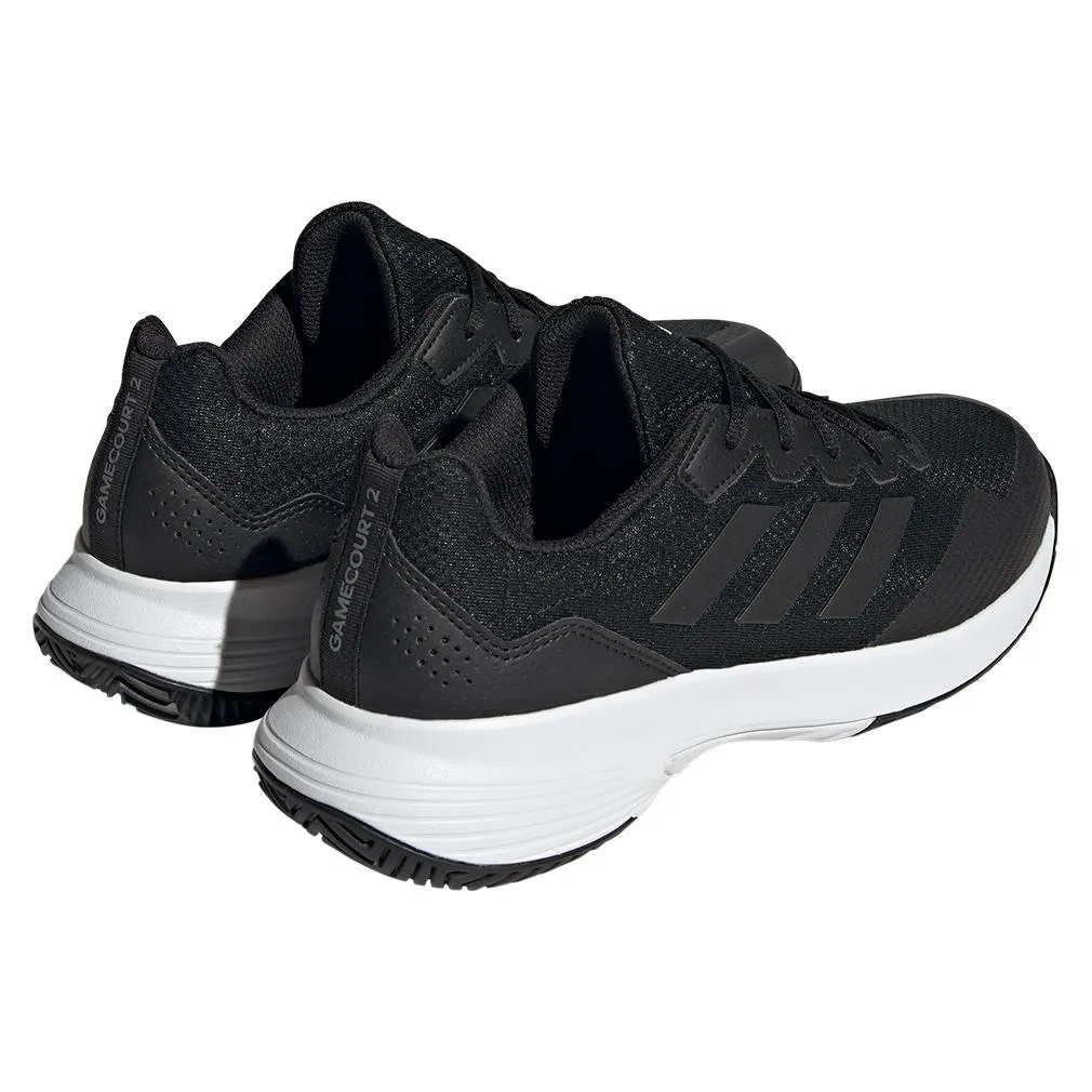 Mens Gamecourt 2 Tennis Shoes Black and White