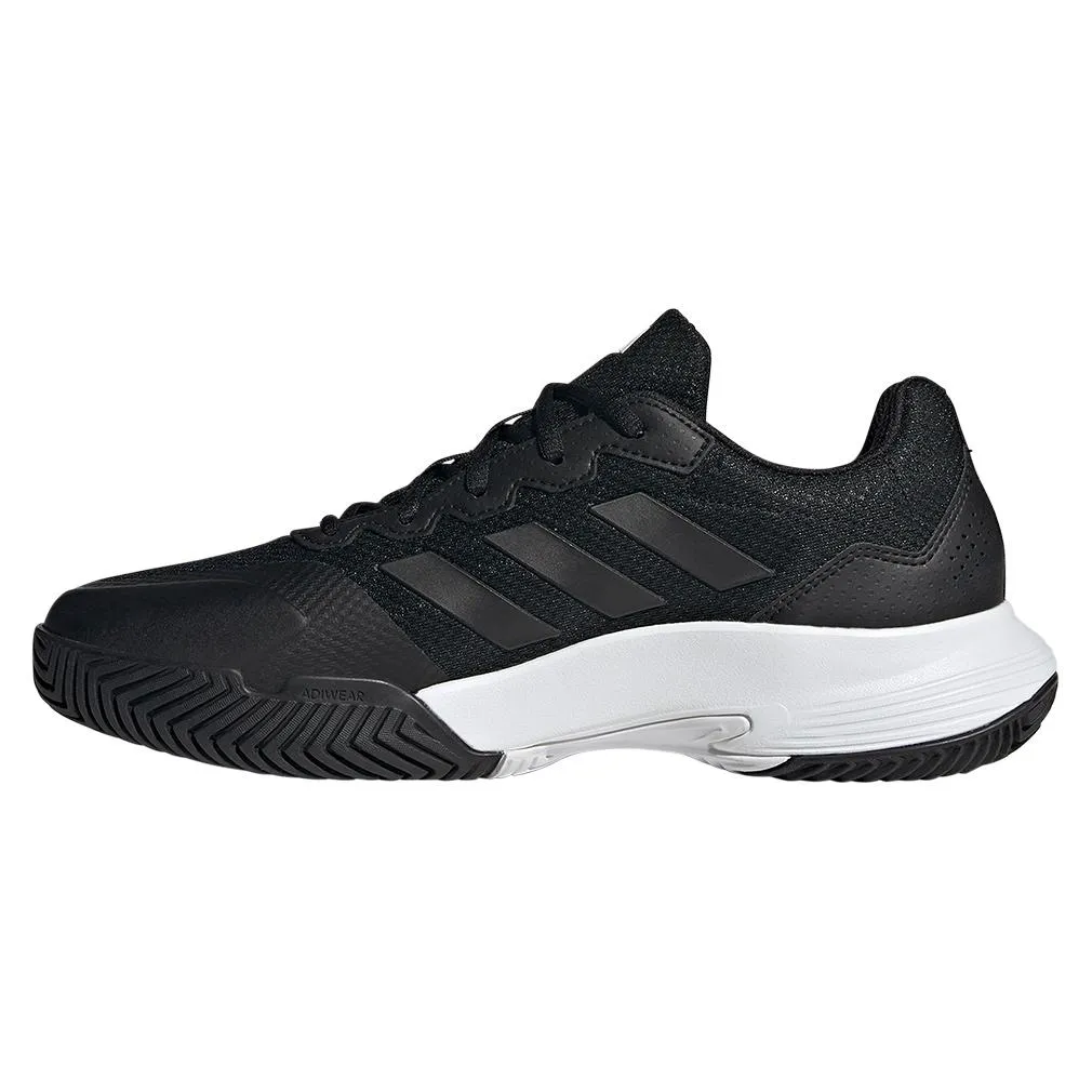 Mens Gamecourt 2 Tennis Shoes Black and White