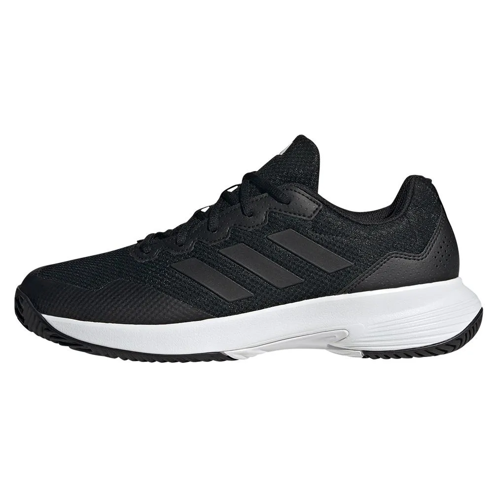 Mens Gamecourt 2 Tennis Shoes Black and White