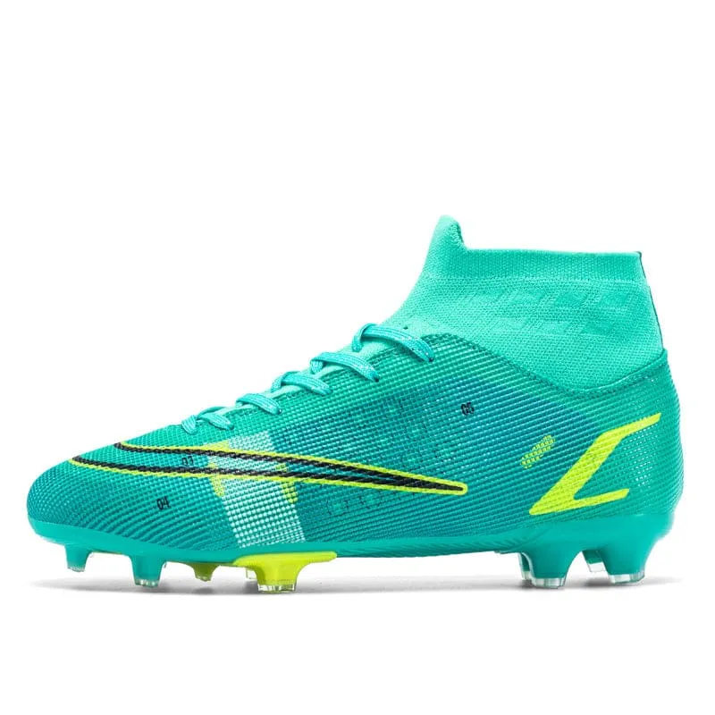 Mens High Top AG Spike Artificial Astro Turf Football Boots