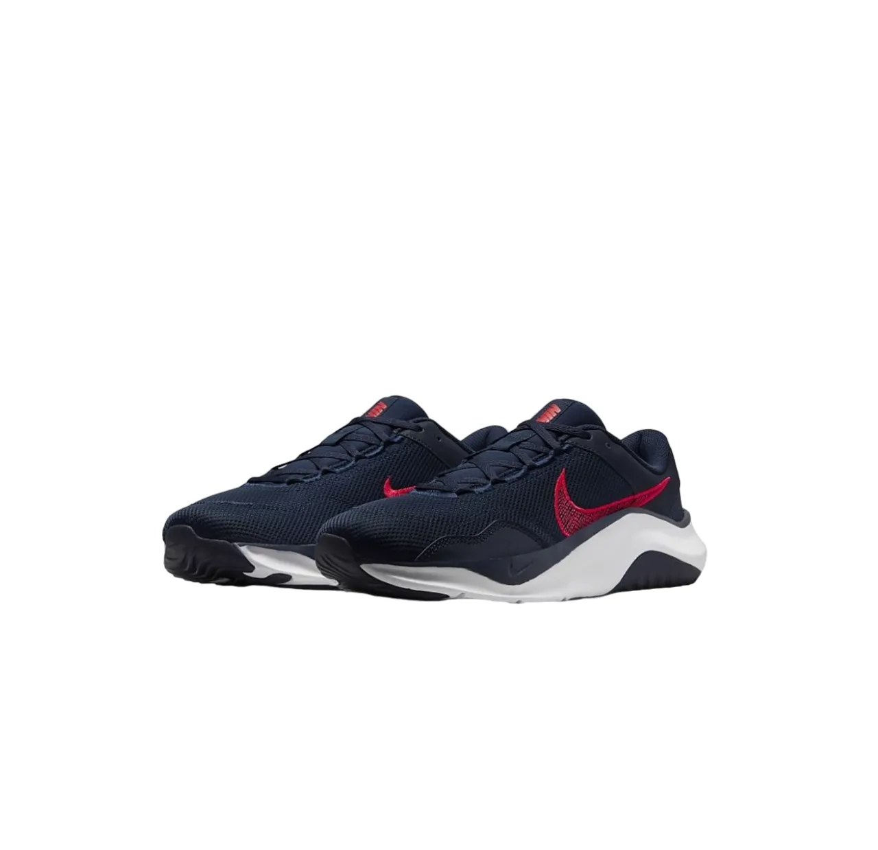 Mens Nike Legend Essential 3 Next Nature Navy/ Red Athletic Workout Shoes