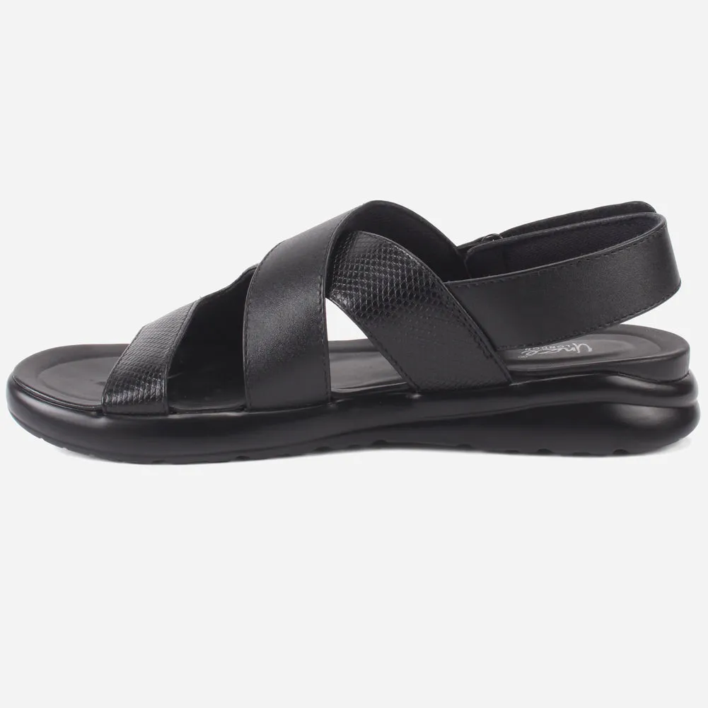 Mens "Rayan" Leather Comfy Casual Sandals