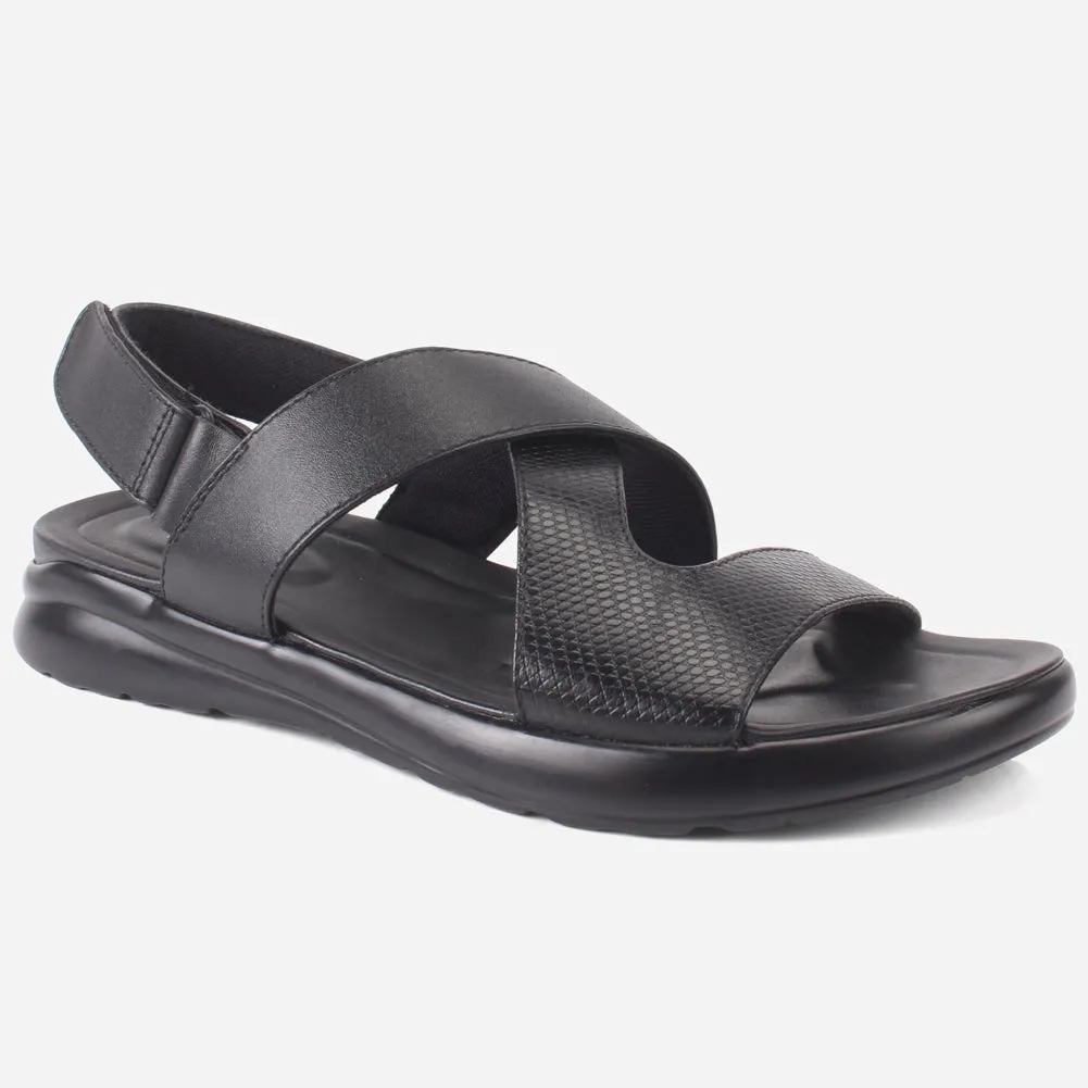 Mens "Rayan" Leather Comfy Casual Sandals