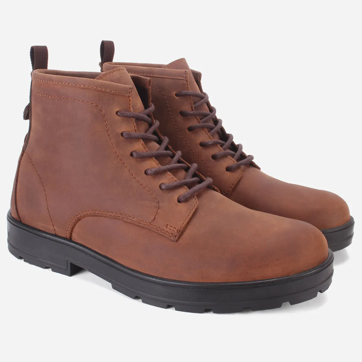 Mens "SAMSO" Lace Up Leather Ankle Boots