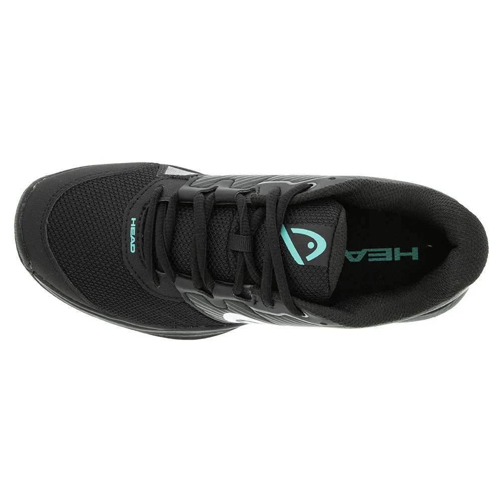 Men`s Revolt Court Tennis Shoes Black and Teal