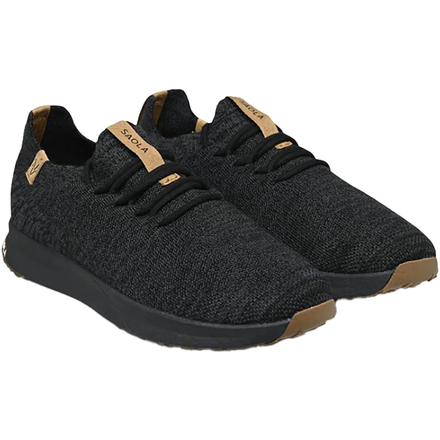 Men's Saola Tsavo 2.0 Wool Black/Steel Grey Fabrics