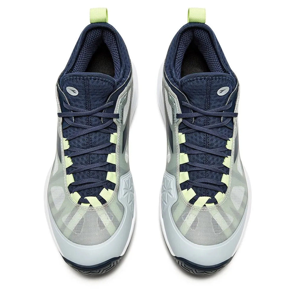 Men`s Speed Blushield Fly 4 AG Tennis Shoes Gray and Pageant Blue