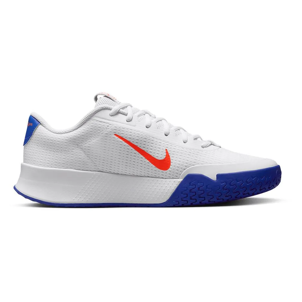 Men`s Vapor Lite 2 Tennis Shoes White and Hyper Crimson