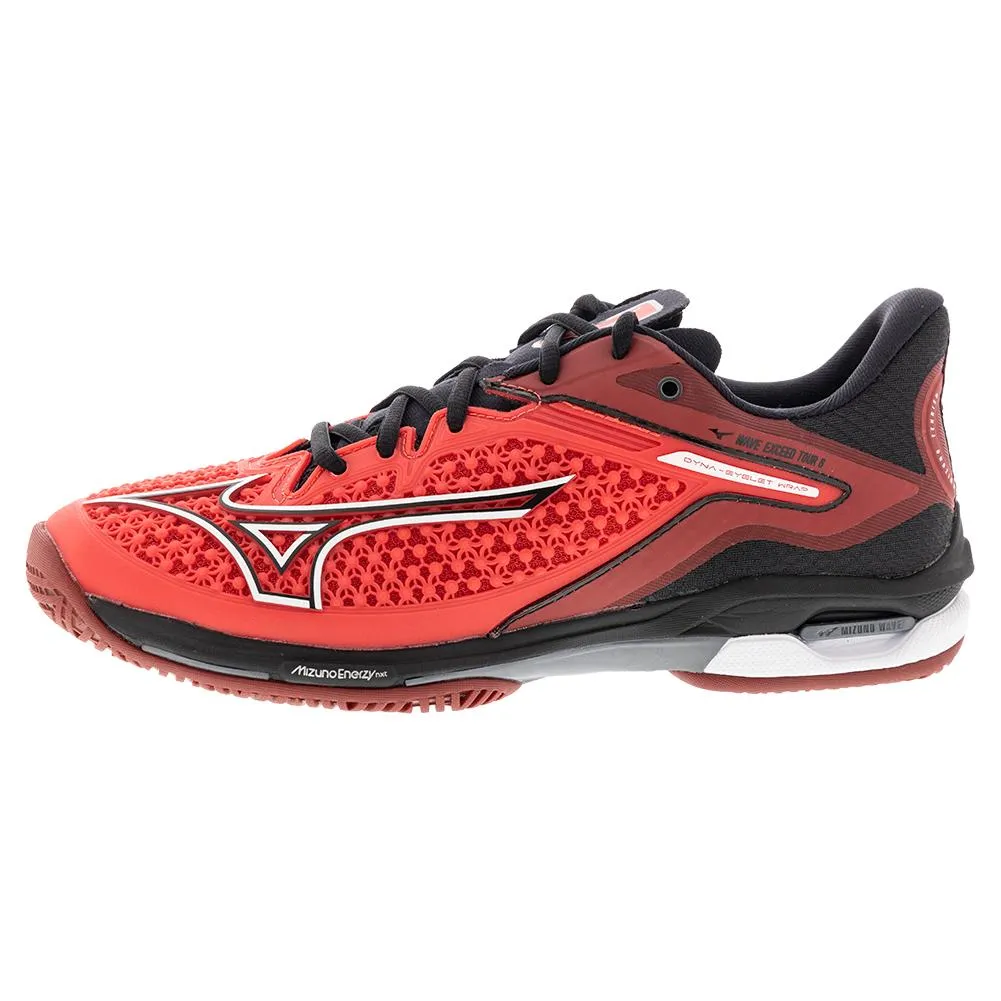 Men's Wave Exceed Tour 6 AC Tennis Shoes Radiant Red and White