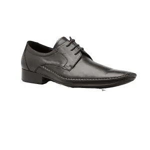 Mens Zasel Norris Black Leather Lace Up Shoes