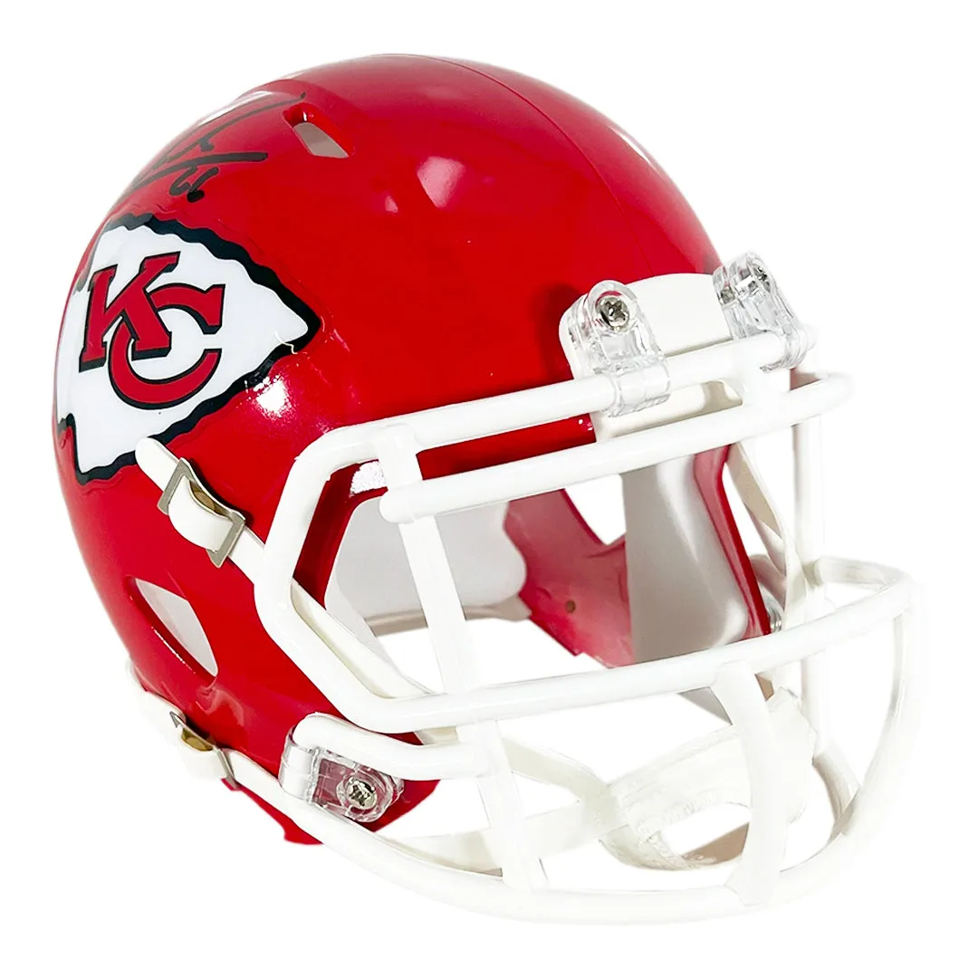 Mike Caliendo Signed Kansas City Chiefs Speed Mini Football Helmet (Beckett)