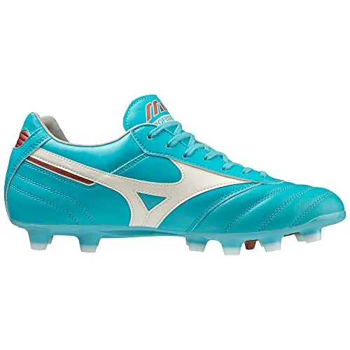 Mizuno Unisex Morelia II PRO Fußballschuh, Blue Curacao/Snow White/Red Brown Satin, 41 EU