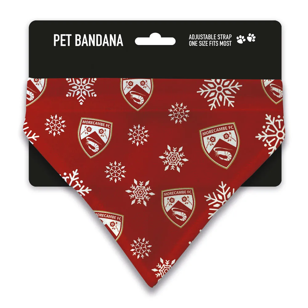 Morecambe Christmas Snow Pet Bandana