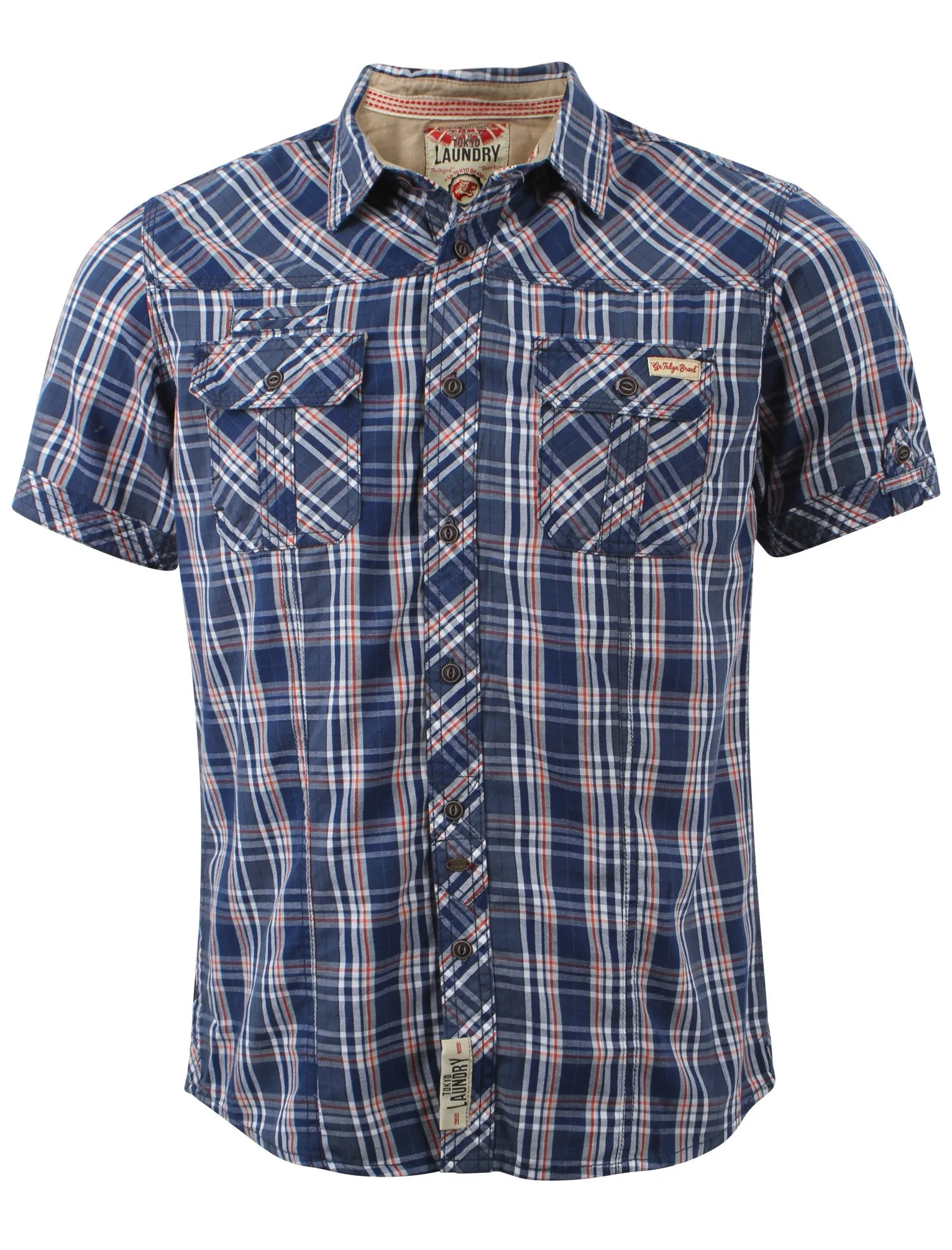 Morello Checked Shirt in Dark Denim - Tokyo Laundry