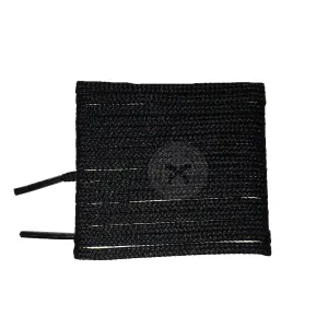 Mr Lacy Goalies Slim - Black Football Shoelaces