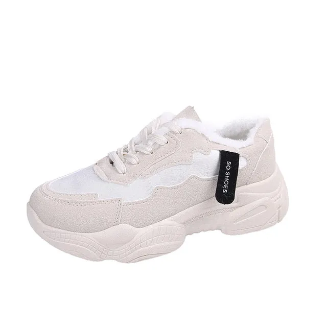 NAUSK 2019 New Women Shoes Spring New Women's Shoes Ulzzang Platform Sports Shoes Female Wisdom Shoes Women Snekaers