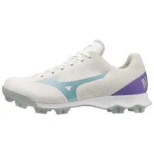 New Mizuno Wave Finch LightRevo Jr. Softball Cleats White Size 4