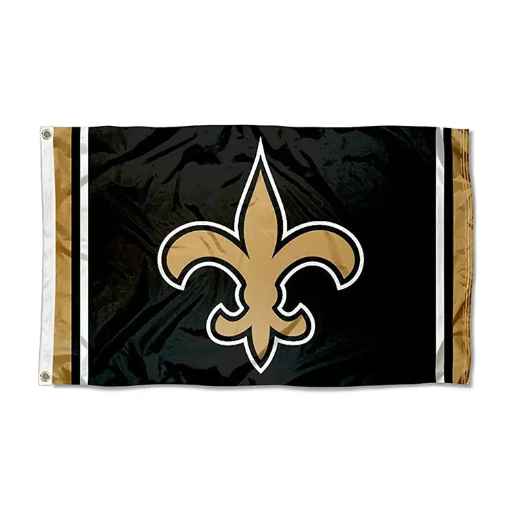 New Orleans Pro Football Team Flag 3 x 5 Tailgate Flag Mancave Football Banner