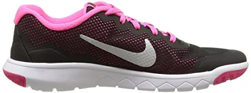 Nike Girls Flex Experience 4 (GS) Black/M Silv Running Shoes-3.5 UK (749818-001)