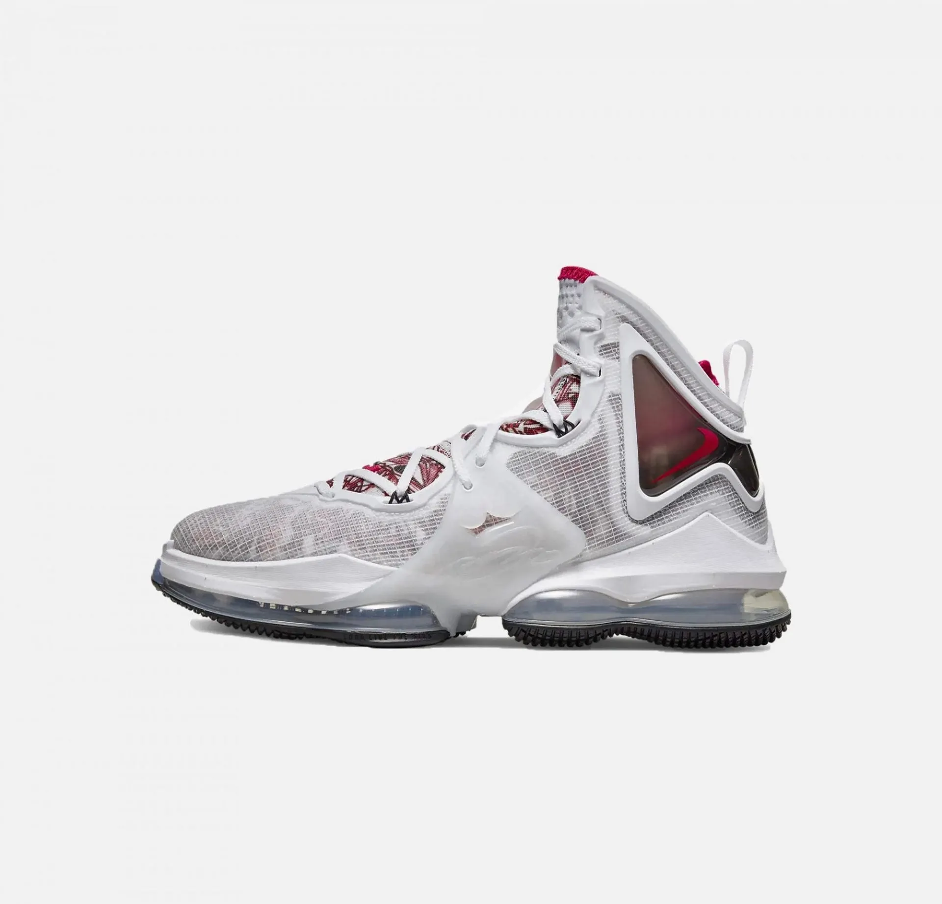 Nike | LEBRON 19  { WHITE / UNIVERSITY RED