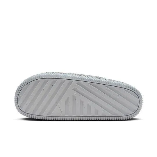 Nike Men's Calm Electric Slides - Footbal Grey / White / Black