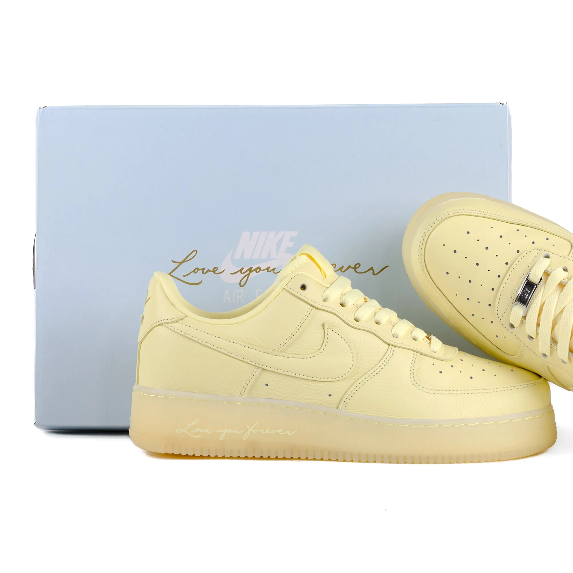 Nike NOCTA Air Force 1 Low Citron Tint/Cobalt Tint/Metallic Silver CZ8065-800