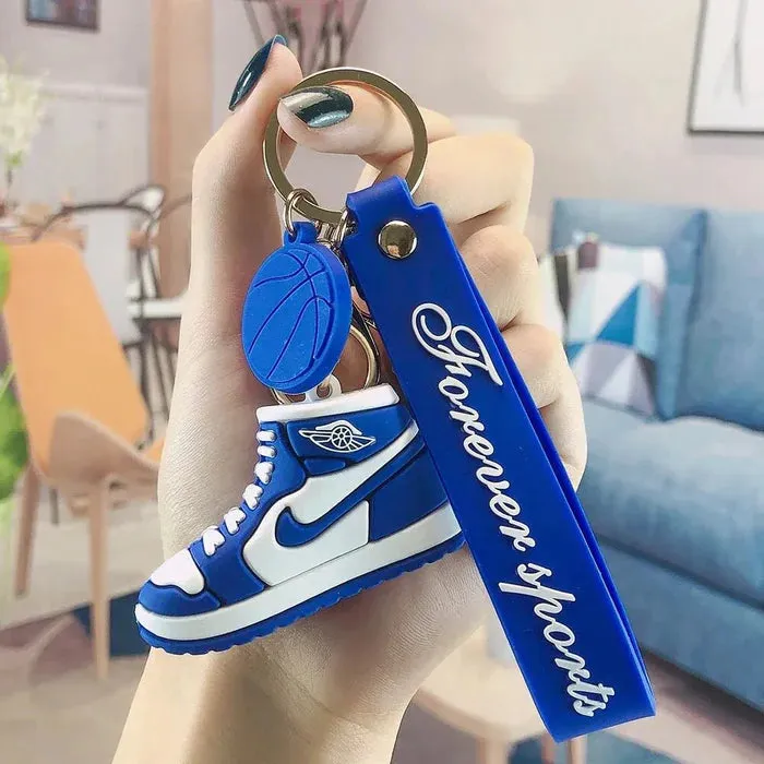 Nike Sneaker BLUE Silicone Lanyard Keychains - Stylish