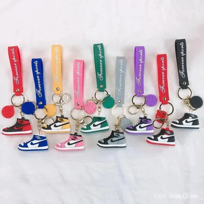 Nike Sneaker BLUE Silicone Lanyard Keychains - Stylish