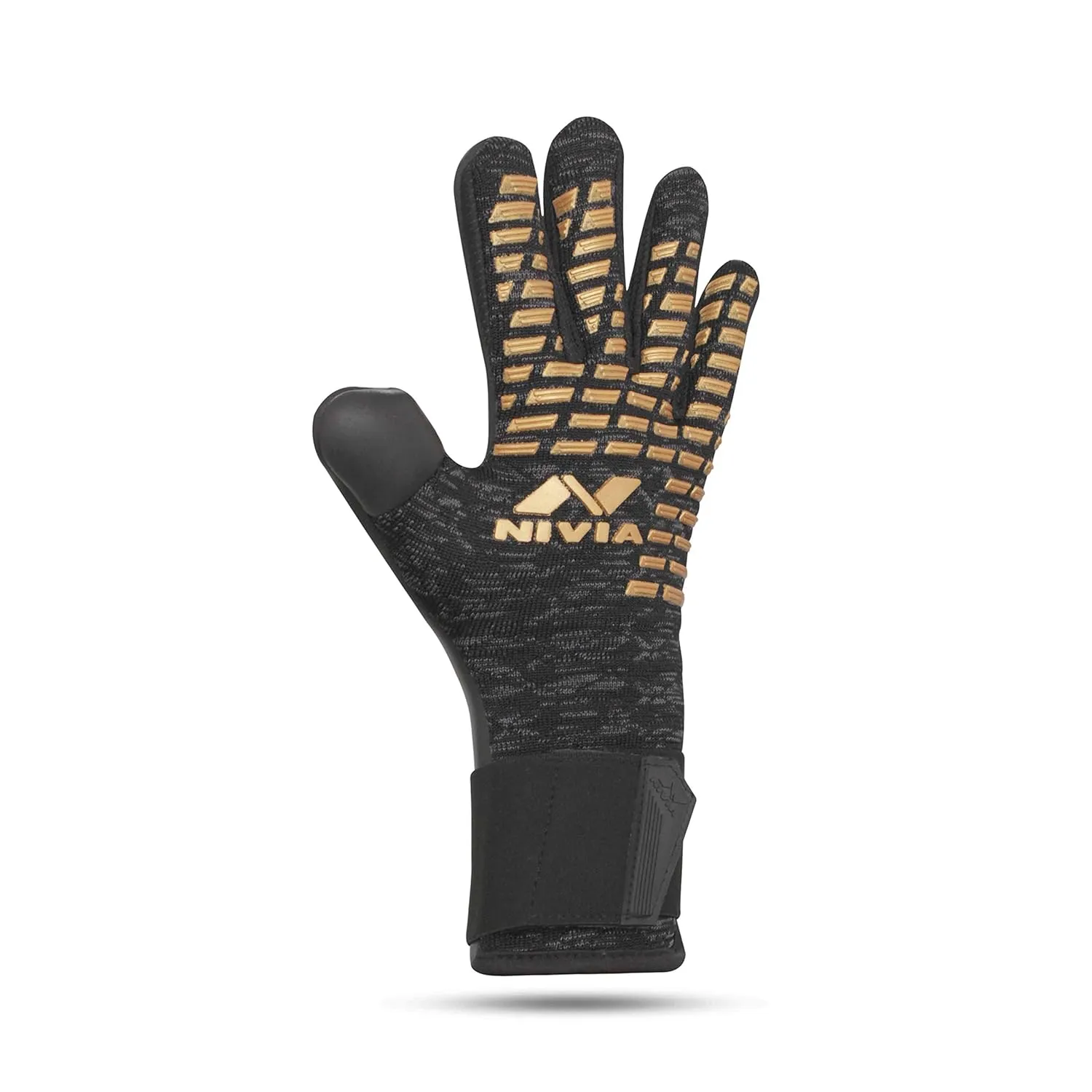 Nivia Ashtang Gold Rubber Football Goalkeeper Gloves