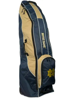 Notre Dame Fighting Irish Team Golf Navy Golf Clubs Wheeled Luggage Travel Bag