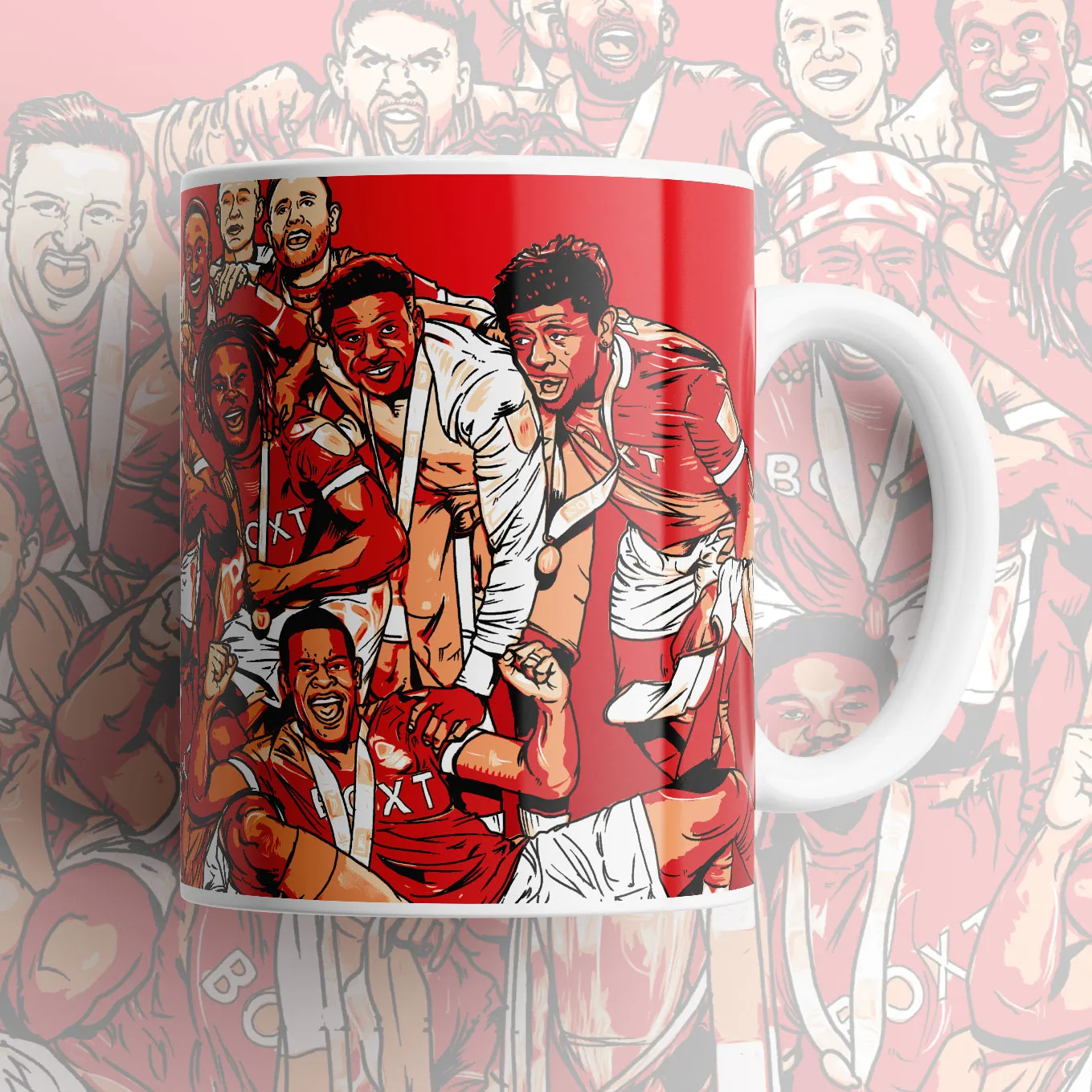 Nottingham Forest Promotion Squad Mug