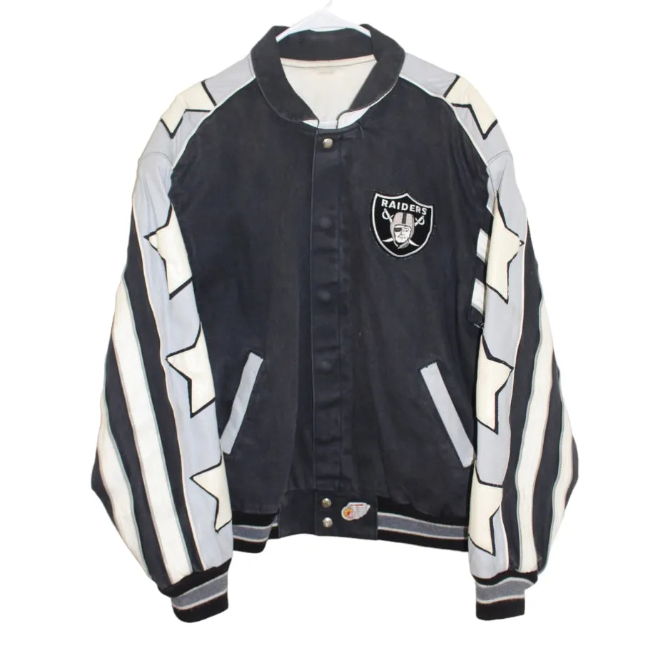 Oakland Raiders Jeff Hamilton Leather Jacket (XXL)