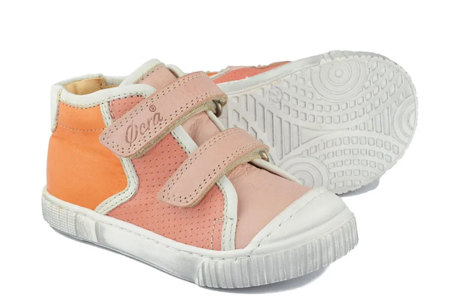 Ocra Girls Orange & Pink Hightop