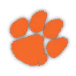 Official Clemson Paw Decal (multiple colors)