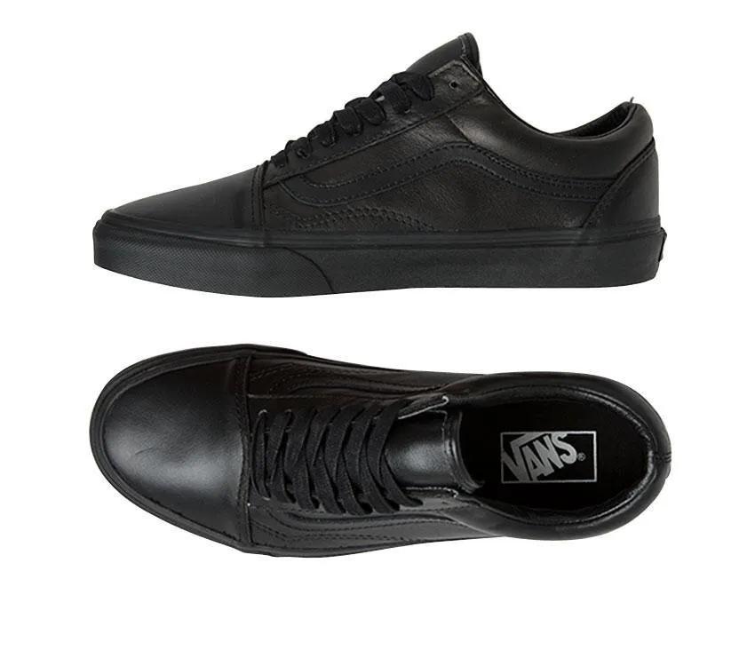 OLD SKOOL LEATHER BLACK