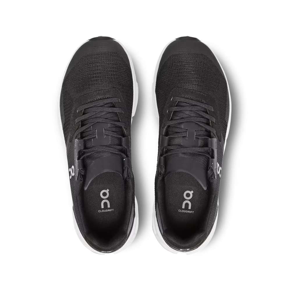 On Running Women's Cloudrift Shoes - Black / White