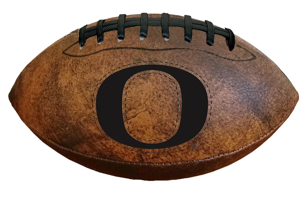 Oregon  9" Throwback Football Vintage logo