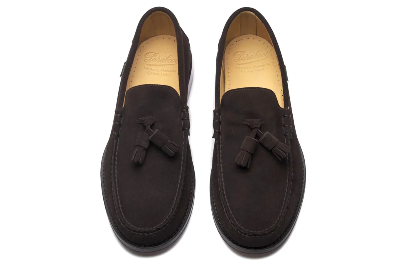 Paraboot Men's Cornell/ Cuir Velours Café