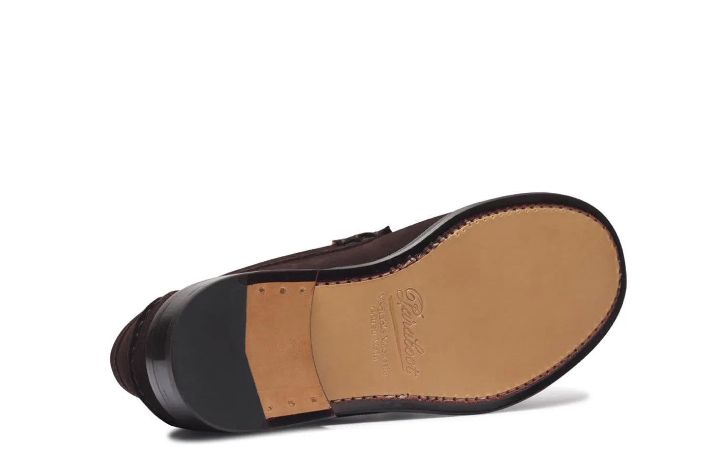 Paraboot Men's Cornell/ Cuir Velours Café