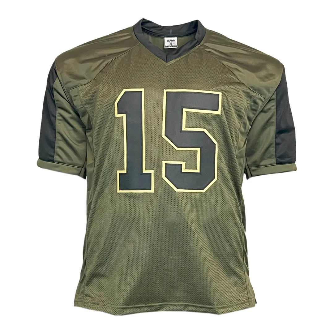 Patrick Mahomes Unsigned Salute to Service Football Jersey