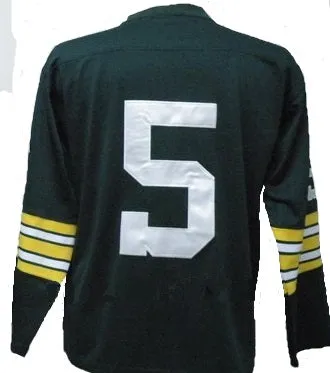 Paul Hornung Green Bay Packers Long Sleeve Vintage Style Throwback Football Jersey