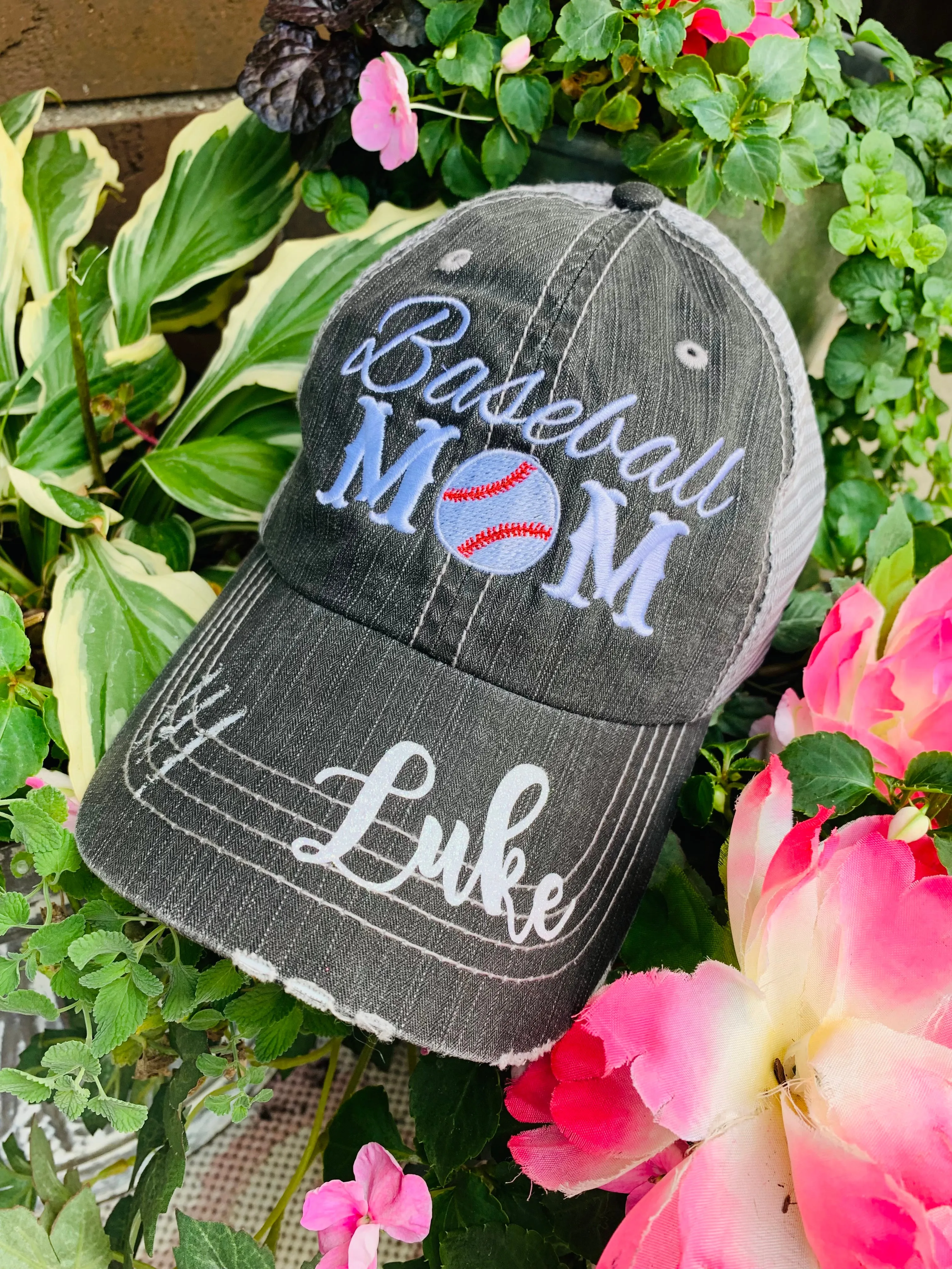 Personalized football hats FOOTBALL Mom hats Embroidered trucker caps Assorted styles