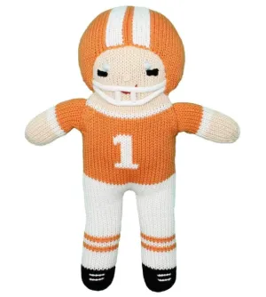 Petit Ami Crochet Football Player Rattle